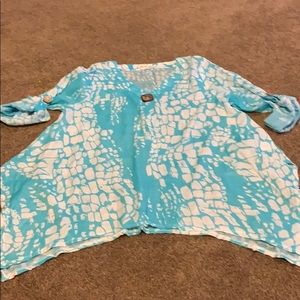 Beautiful Teal Pleasant Shade L tunic